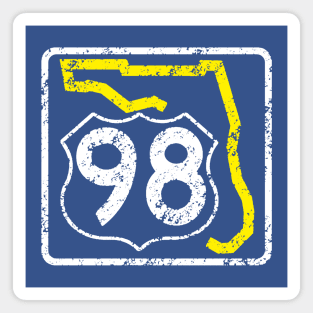 Vintage HWY 98 Florida Magnet